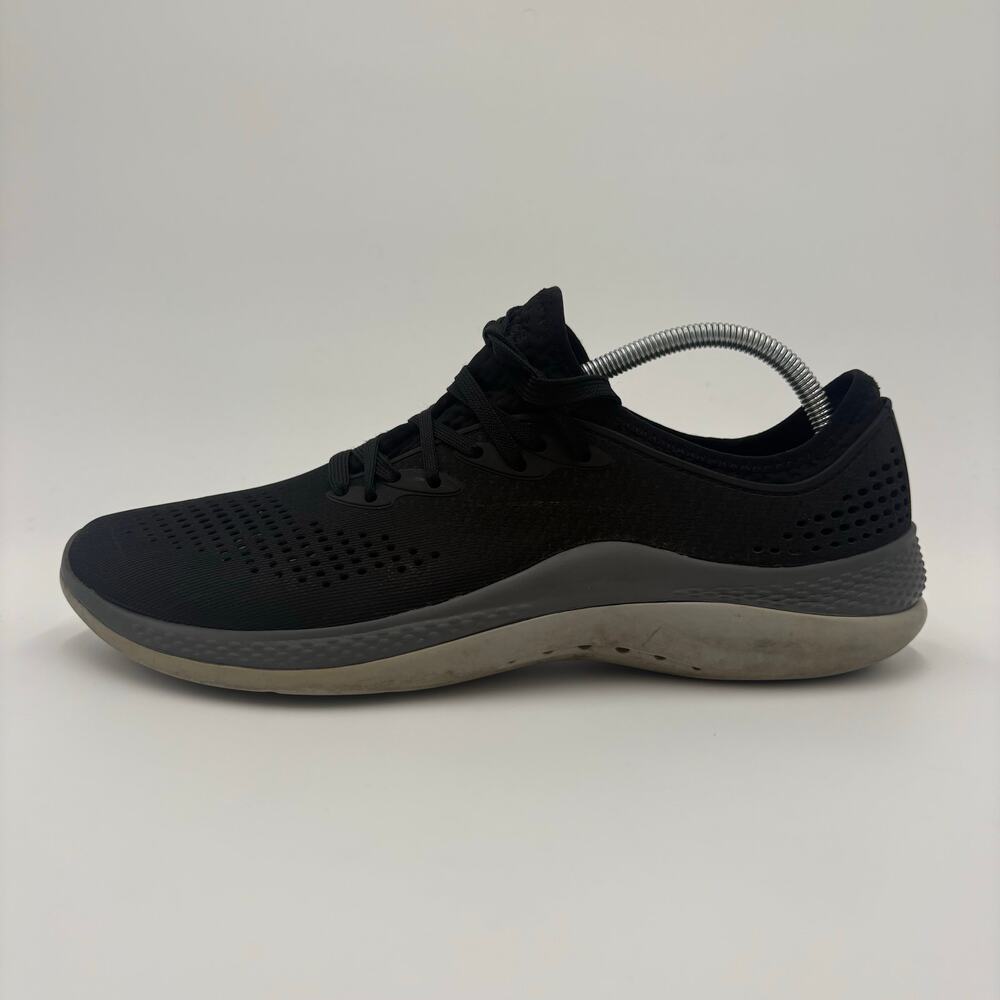 Crocs LiteRide 360 Pacer Men Size 11 Triple Black Lace Up Shoes Sneakers
